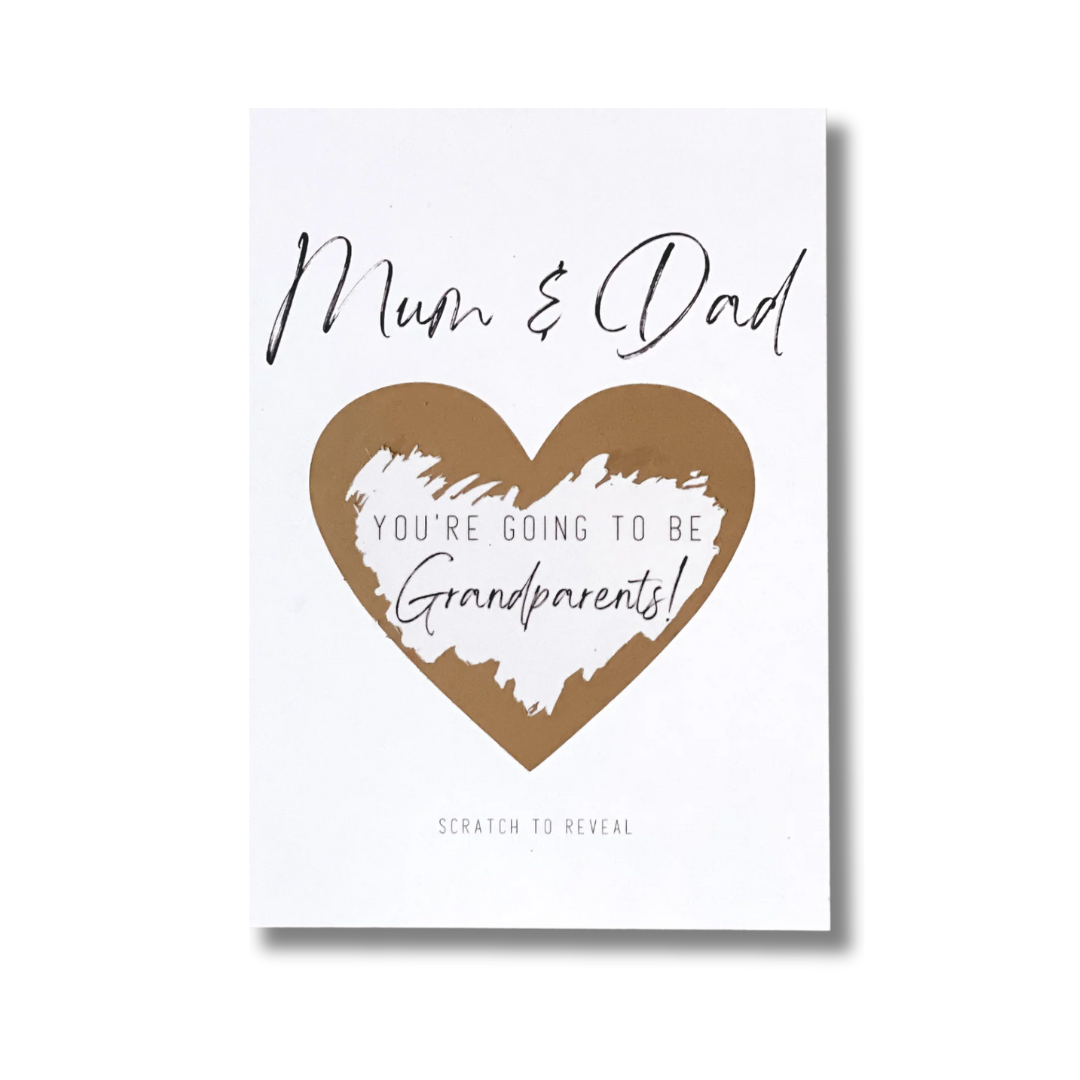 Grandparents - Pregnancy Announcement Scratch Card